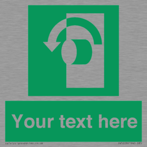 Custom Turn Anti-Clockwise Sign